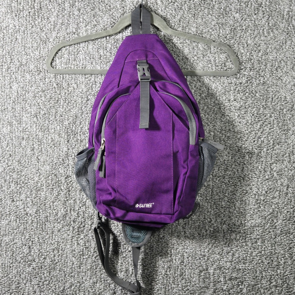G4Free Sling Bag Purple Crossbody Backpack Hiking Travel Unisex Small
